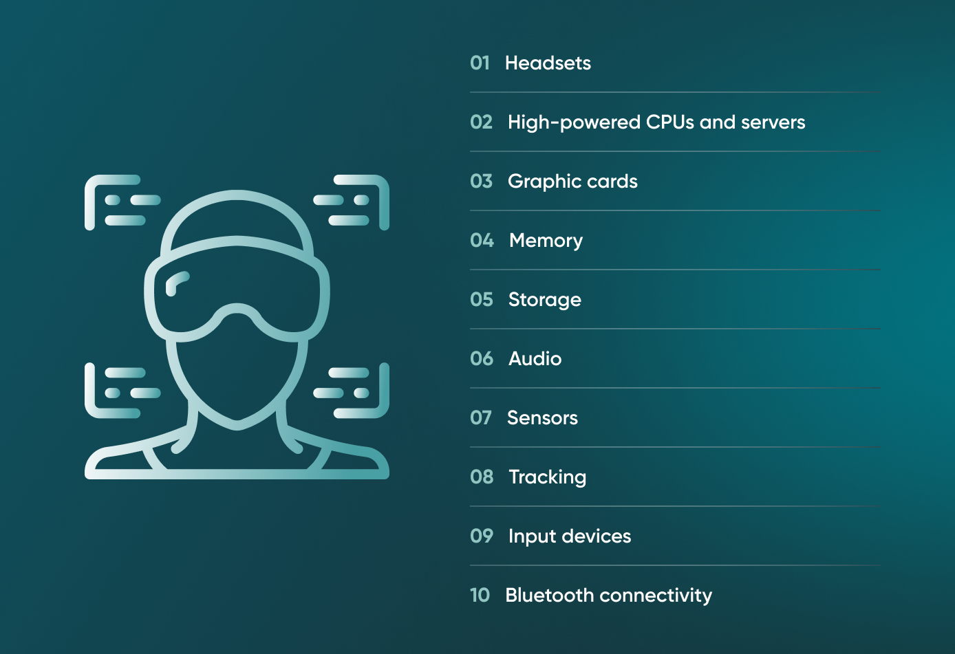 There are various types of hardware necessary to make immersive technologies possible. Find out more in the article.